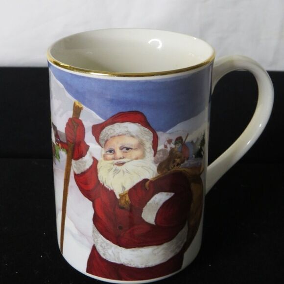 𝅺american Atelier Santa 5052 Porcelain Coffee Mug - Picture 2 of 5